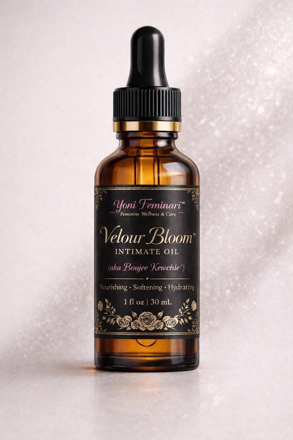 Velour Bloom™ Yoni Oil for Hydration & Intimate Care | Feminine Moisturizing Oil | Soft, Radiant Skin