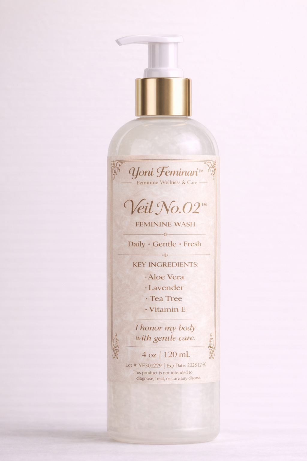 Veil No. 02™ Feminine Wash for Odor Control & pH Balance | Lavender & Tea Tree | Gentle Daily Cleanser